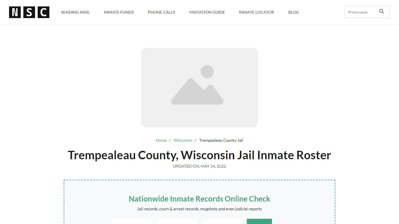 Trempealeau County, Wisconsin Jail Inmate List
